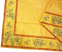 French Jacquard multi-cover (olives 2005. yellow - Delft yellow) - Click Image to Close